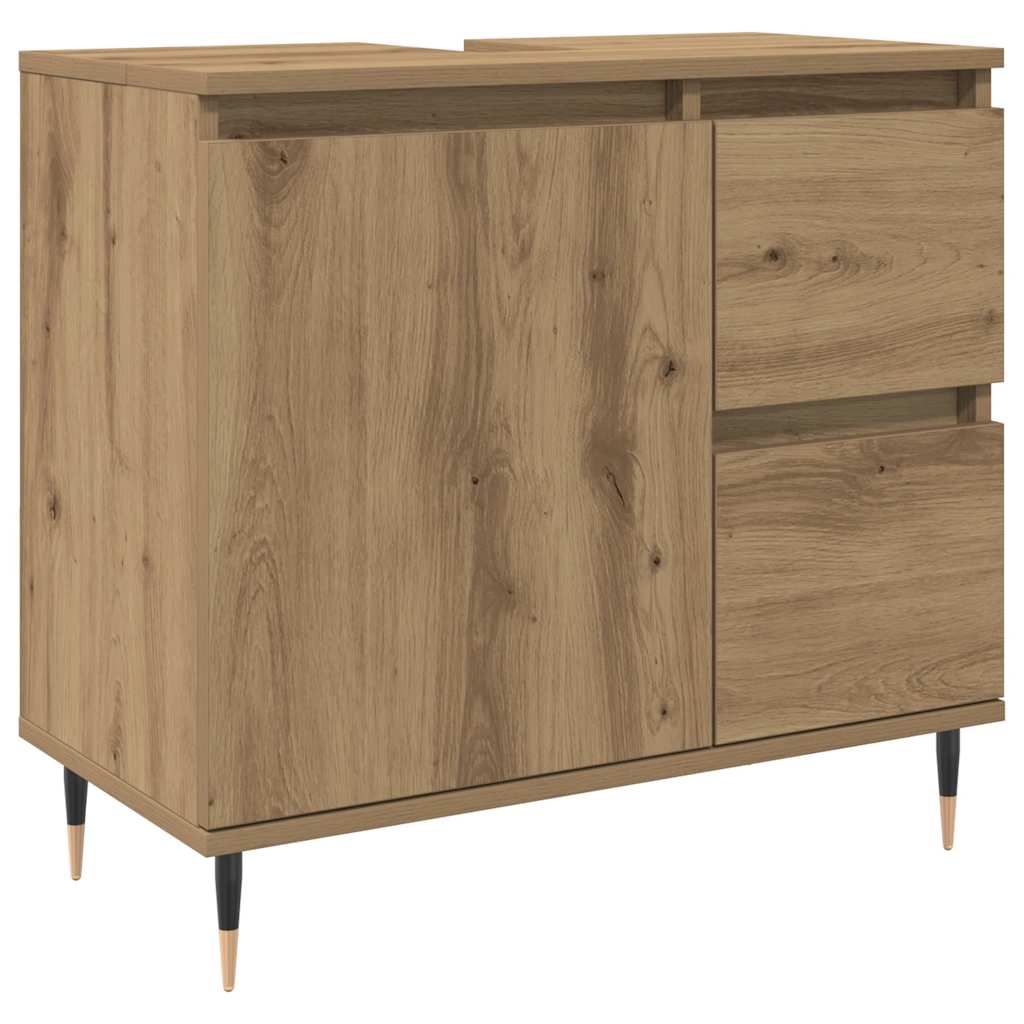 vidaXL Koupelnová skříňka dub artisan 65 x 33 x 60 cm kompozitní dřevo