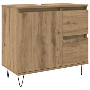 Koupelnová skříňka pod umyvadlo dub artisan 65x33x60cm kompozit - obrázek 2