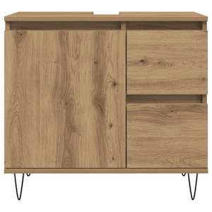 Koupelnová skříňka pod umyvadlo dub artisan 65x33x60cm kompozit - obrázek 4