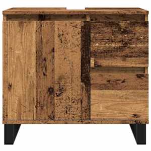 Koupelnová skříňka pod umyvadlo old wood 65x33x60 cm kompozit - obrázek 4