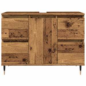 Koupelnová skříňka old wood 80 x 33 x 60 cm kompozitní dřevo - obrázek 4