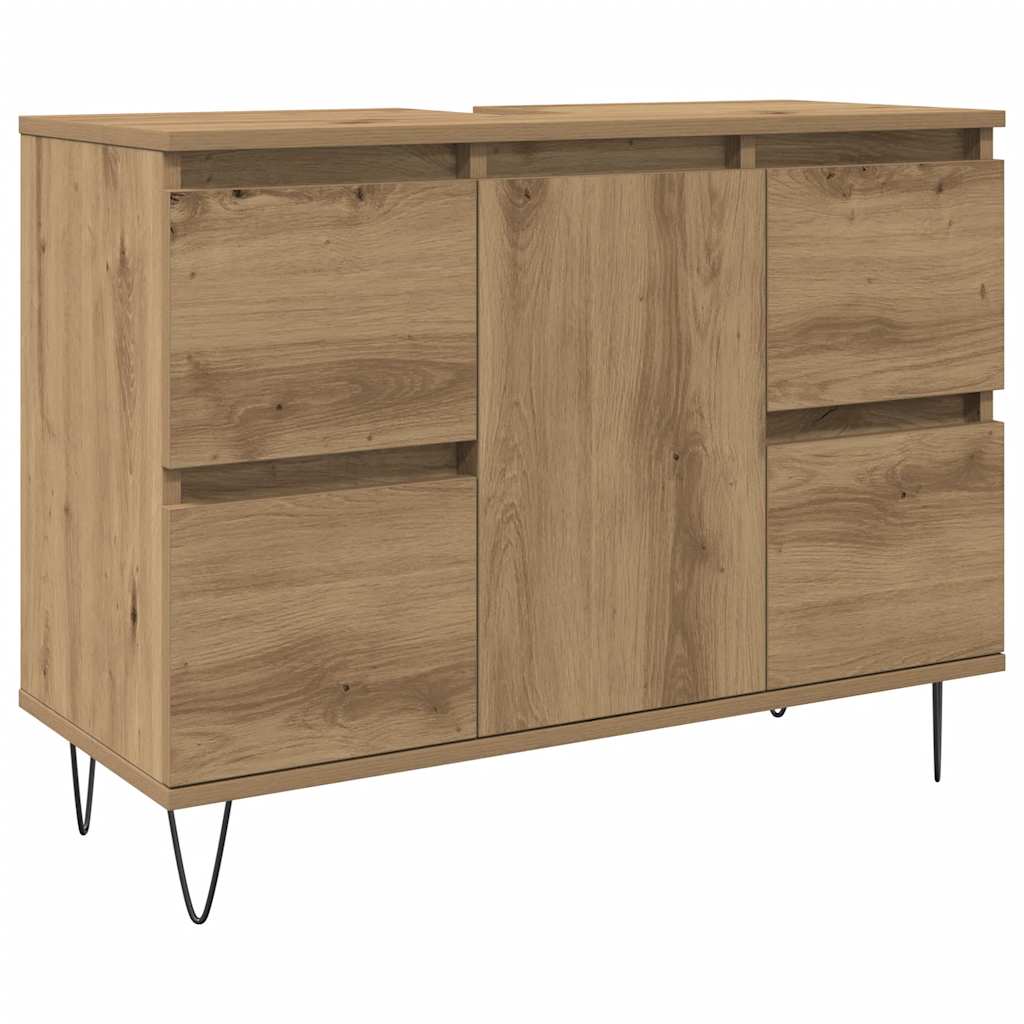Thumbnail - vidaXL Badschrank Artisan-Eiche 80x33x60 cm Holzwerkstoff