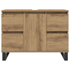 Koupelnová skříňka pod umyvadlo dub artisan 80x33x60cm kompozit - obrázek 4