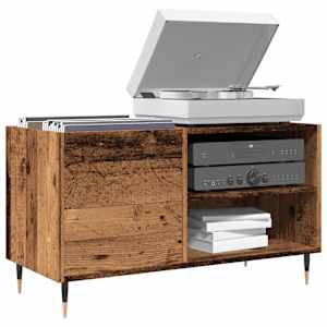 Omarica za gramofonske plošče starinski les 84,5x38x48 cm