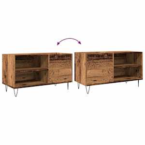 Skříňka na LP desky old wood 84,5 x 38 x 48 cm kompozitní dřevo - obrázek 7