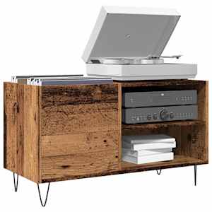 Omarica za gramofonske plošče starinski les 84,5x38x48 cm