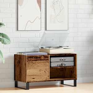 Skříňka na LP desky old wood 84,5 x 38 x 48 cm kompozitní dřevo - obrázek 3