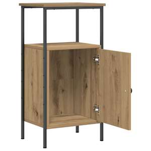 Noční stolky 2 ks dub artisan 41 x 31 x 80 cm kompozitní dřevo - obrázek 4