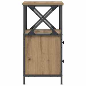 Nočna omarica artisan hrast 34x35,5x70 cm inženirski les - slika 5