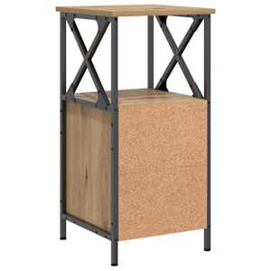 Nočna omarica artisan hrast 34x35,5x70 cm inženirski les - slika 6