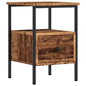 Noční stolek old wood 34 x 36 x 50 cm kompozitní dřevo - obrázek 2
