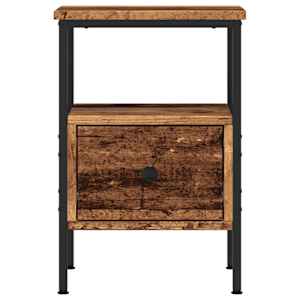 Noční stolek old wood 34 x 36 x 50 cm kompozitní dřevo - obrázek 4