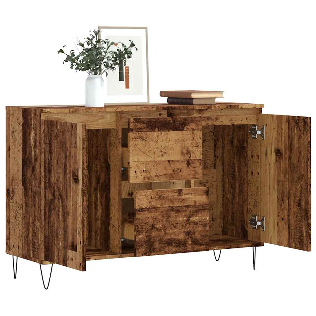 Thumbnail - vidaXL Sideboard Altholz-Optik 104x35x70 cm Holzwerkstoff