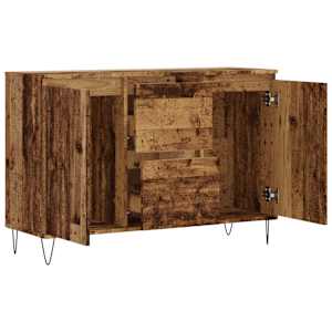 Příborník old wood 101,5 x 35 x 70 cm kompozitní dřevo - obrázek 7