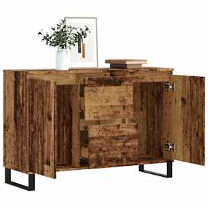 Příborník old wood 101,5 x 35 x 70 cm kompozitní dřevo - obrázek 3