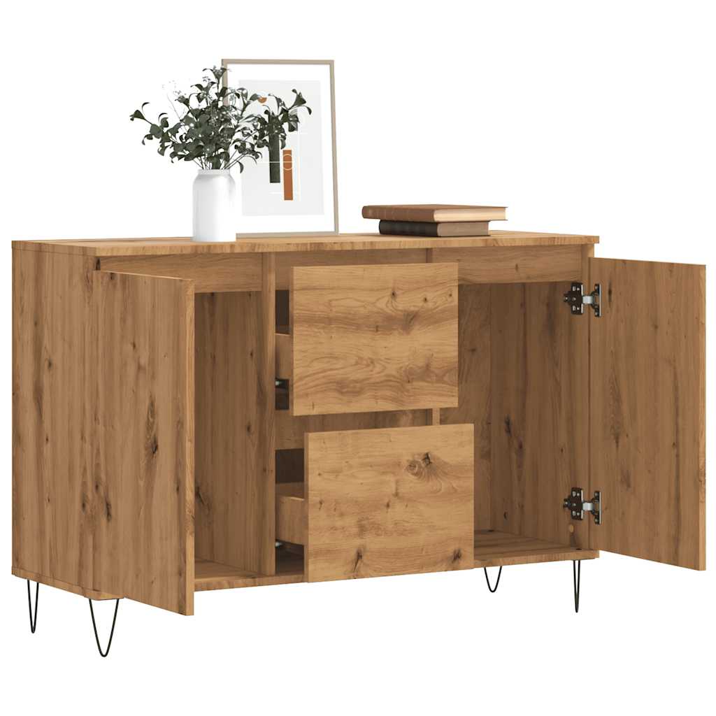 Thumbnail - vidaXL Sideboard Artisan-Eiche 104x35x70 cm Holzwerkstoff