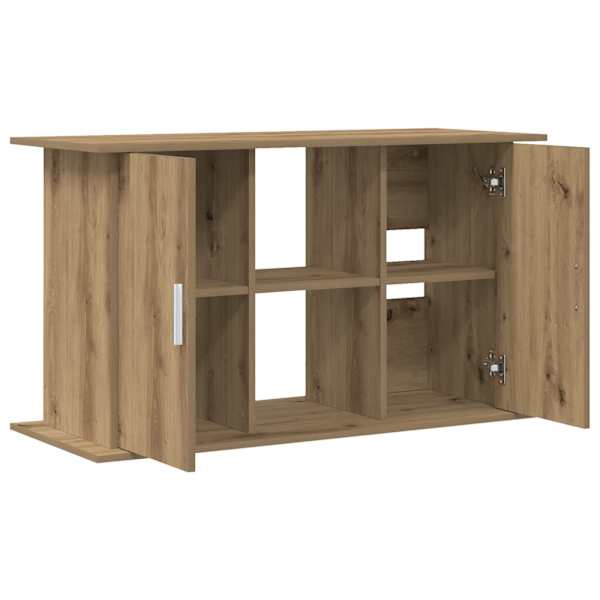 vidaXL akvaariumialus, k&auml;sit&ouml;&ouml;na valminud tamm, 101 x 41 x 58 cm, t&ouml;&ouml;deldud puit