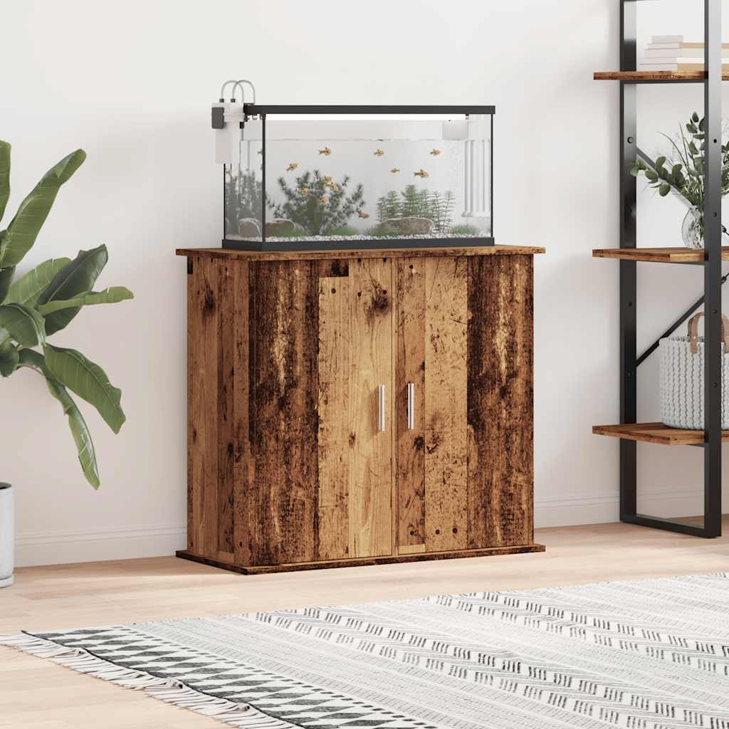 Thumbnail - vidaXL Aquariumständer Altholz-Optik 81x36x73 cm Holzwerkstoff
