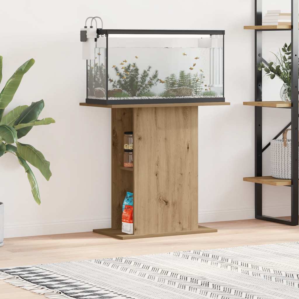 vidaXL Aquariumständer Artisan-Eiche 36x75x72,5 cm Holzwerkstoff