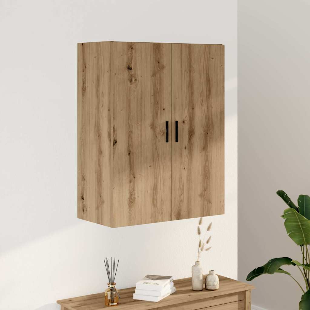 vidaXL Dulap montat pe perete, stejar artizanal, 69,5x34x90 cm