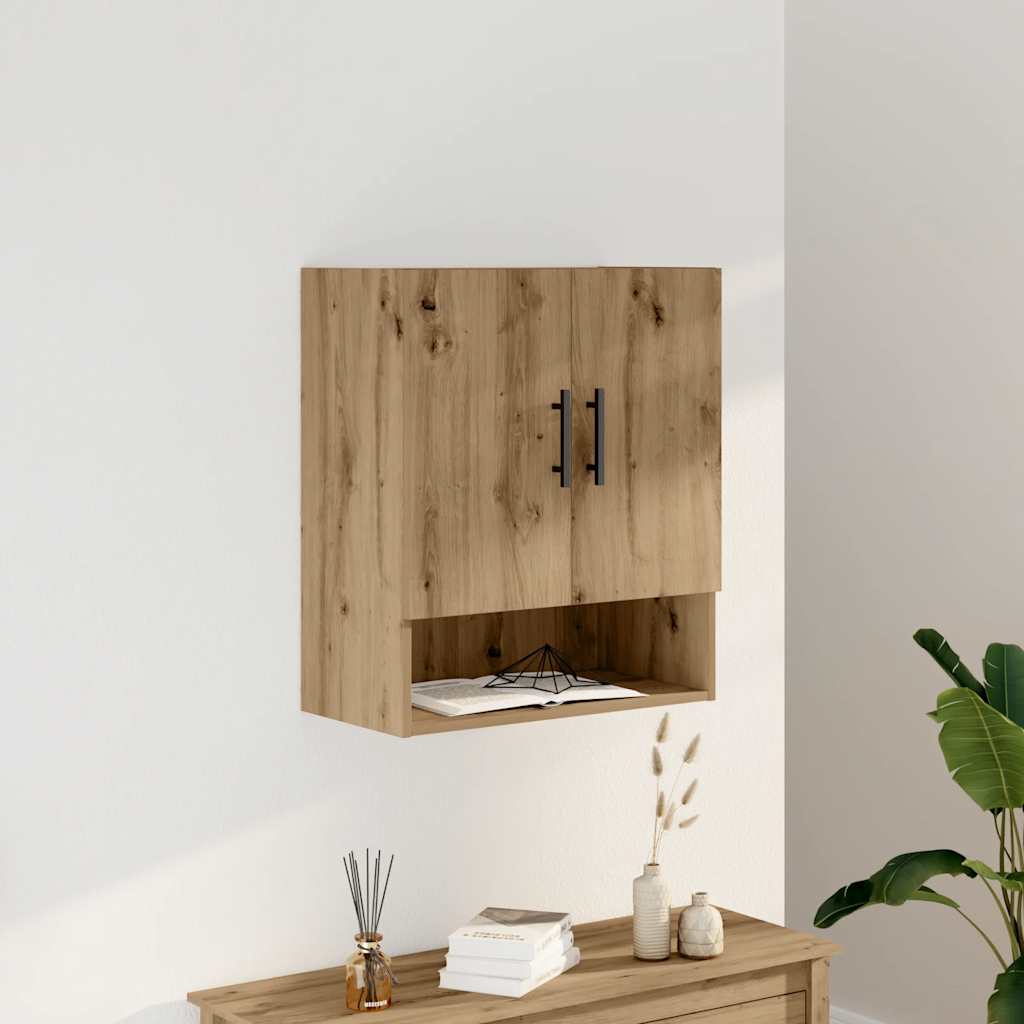 vidaXL vægskab 60x31x70 cm konstrueret træ artisan egetræsfarve