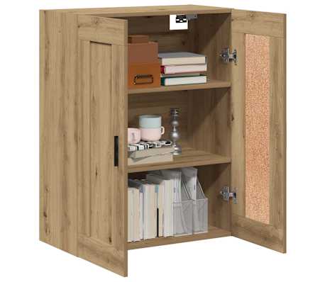 vidaXL Armoire murale ch&ecirc;ne artisanal 69,5x34x90 cm bois d'ing&eacute;nierie