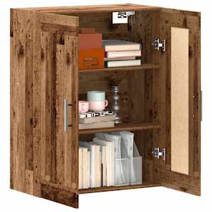 Nástěnná skříňka old wood 69,5 x 34 x 90 cm kompozitní dřevo - obrázek 3
