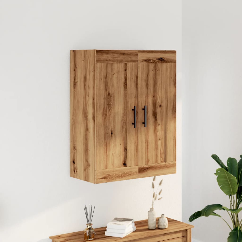 vidaXL Wandschrank Artisan-Eiche 69,5x34x90 cm Holzwerkstoff