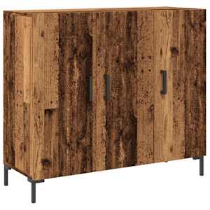 Příborník old wood 90 x 34 x 80 cm kompozitní dřevo - obrázek 2