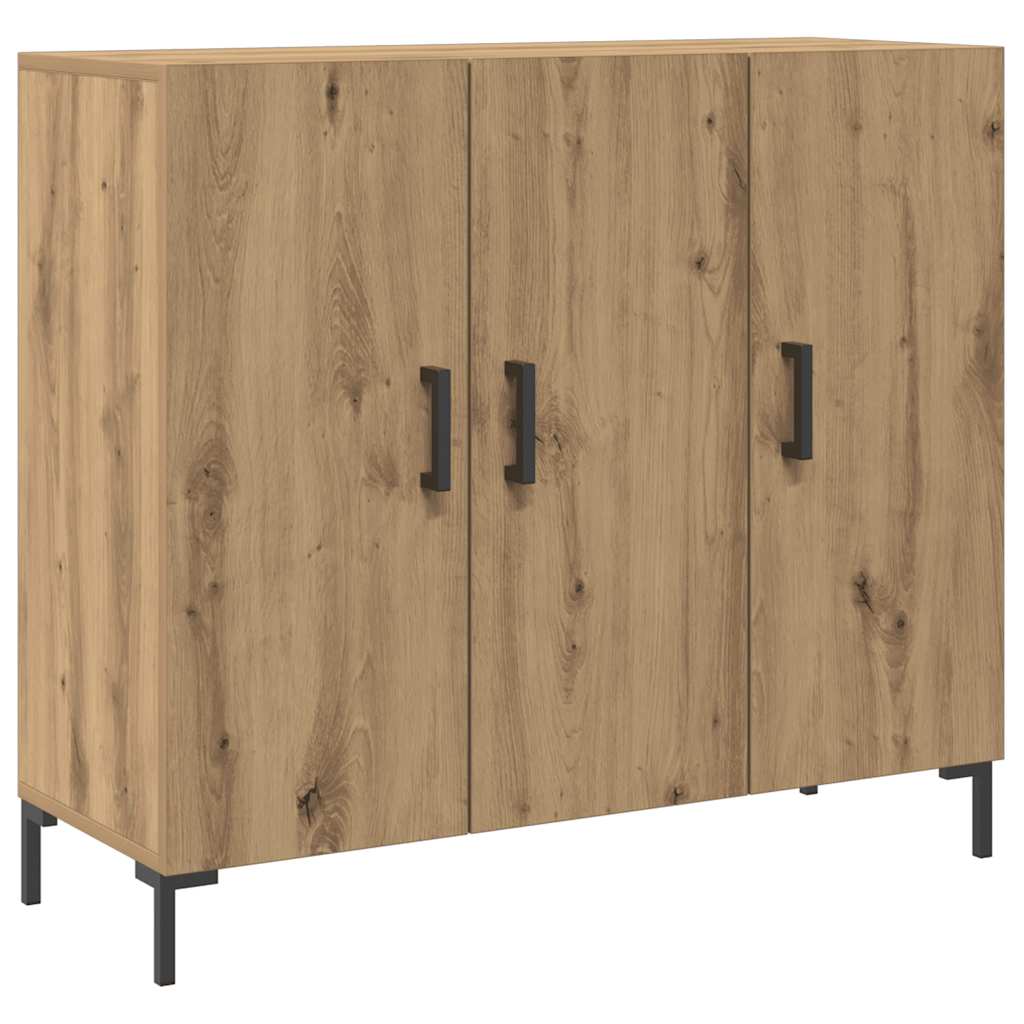 Thumbnail - vidaXL Sideboard Artisan-Eiche 90x34x80 cm Holzwerkstoff
