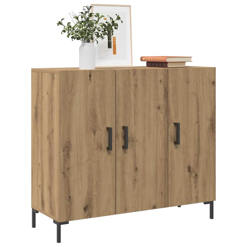 Thumbnail - vidaXL Sideboard Artisan-Eiche 90x34x80 cm Holzwerkstoff