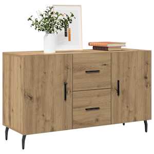 Komoda artisan hrast 100x36x60 cm inženirski les