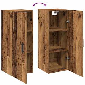 Nástěnná skříňka old wood 34,5 x 34 x 90 cm kompozitní dřevo - obrázek 8