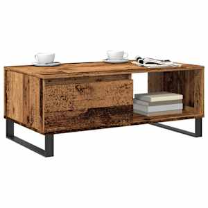 Konferenční stolek old wood 90x50x36,5 cm kompozitní dřevo - obrázek 3