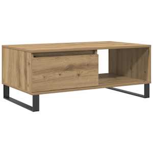 Konferenční stolek dub artisan 90x50x36,5 cm kompozitní dřevo - obrázek 2