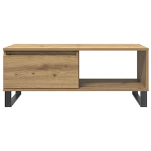 Konferenční stolek dub artisan 90x50x36,5 cm kompozitní dřevo - obrázek 4