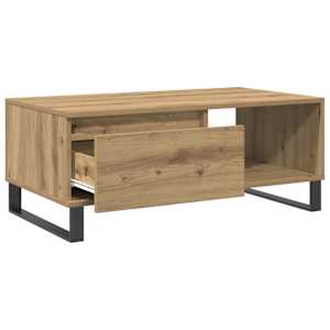 Konferenční stolek dub artisan 90x50x36,5 cm kompozitní dřevo - obrázek 5