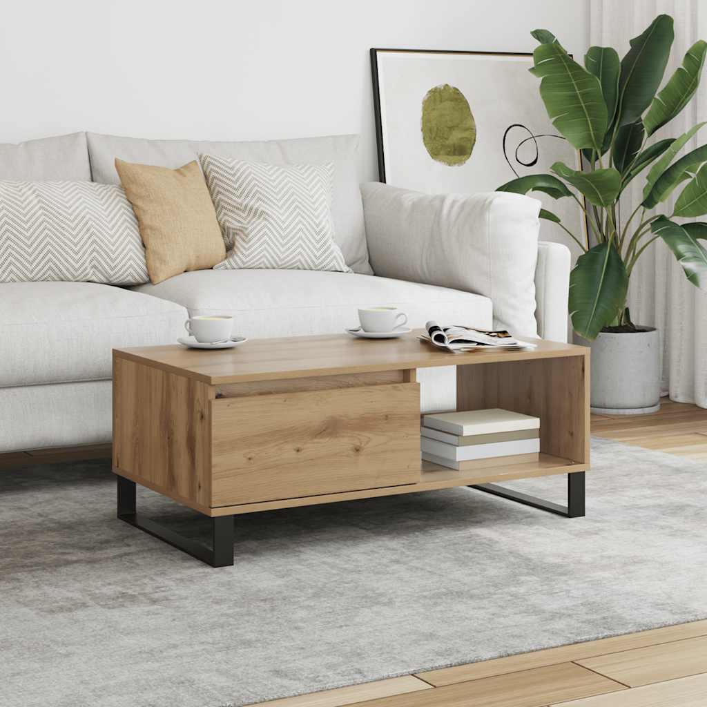 Thumbnail - vidaXL Couchtisch Artisan-Eiche 90x50x36,5 cm Holzwerkstoff
