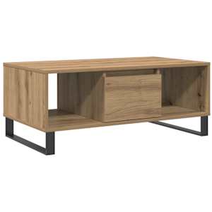 Konferenční stolek dub artisan 90x50x36,5 cm kompozitní dřevo - obrázek 2