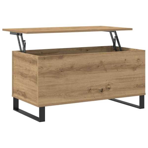 vidaXL diivanilaud Artisan tamm 90x44,5x45 cm ehituspuit