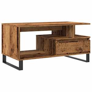 Konferenční stolek old wood 90 x 49 x 45 cm kompozitní dřevo - obrázek 2