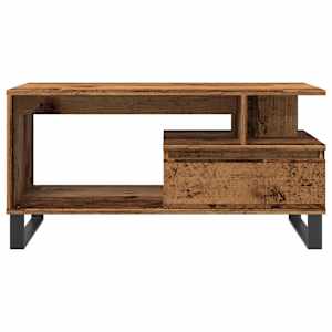 Konferenční stolek old wood 90 x 49 x 45 cm kompozitní dřevo - obrázek 4