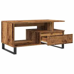 Konferenční stolek old wood 90 x 49 x 45 cm kompozitní dřevo - obrázek 7