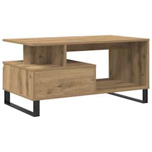 Konferenční stolek dub artisan 90 x 49 x 45 cm kompozitní dřevo - obrázek 6