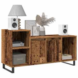 TV skříňka old wood 100 x 35 x 55 cm kompozitní dřevo - obrázek 3