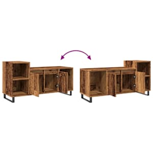 TV skříňka old wood 100 x 35 x 55 cm kompozitní dřevo - obrázek 8
