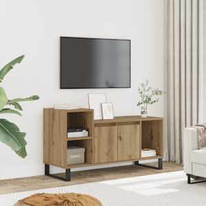 TV skříňka dub artisan 100 x 35 x 55 cm kompozitní dřevo - obrázek 1