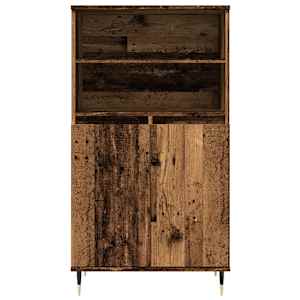 Skříň highboard old wood 60 x 36 x 110 cm kompozitní dřevo - obrázek 4