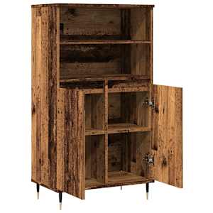 Skříň highboard old wood 60 x 36 x 110 cm kompozitní dřevo - obrázek 5
