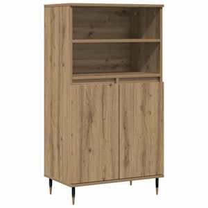 Skříň highboard dub artisan 60 x 36 x 110 cm kompozitní dřevo - obrázek 2